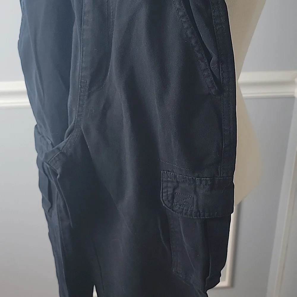 THE CHILDREN'S PLACE Black‎ Pull On Elastic Waist Cargo Pocket Casual Play Pants